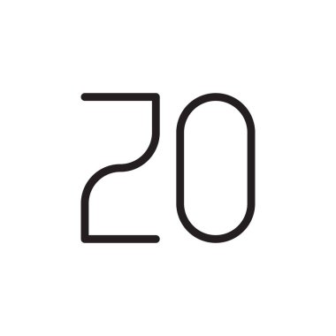 zo ilk harf vektör logosu simgesi