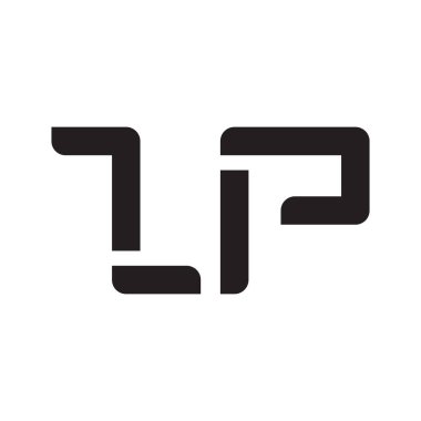 zp ilk harf vektör logo simgesi