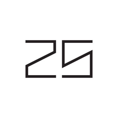 z ilk harf vektör logosu simgesi
