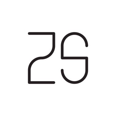 z ilk harf vektör logosu simgesi