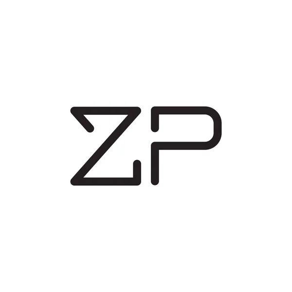 Zp初始字母向量图标 — 图库矢量图片