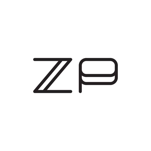 Zp初始字母向量图标 — 图库矢量图片