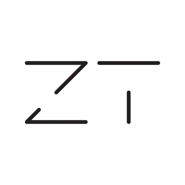 Zt初始字母向量图标 — 图库矢量图片