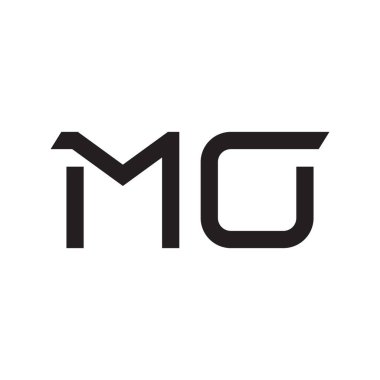 MO ilk harf logo şablon vektör simgesi tasarımı