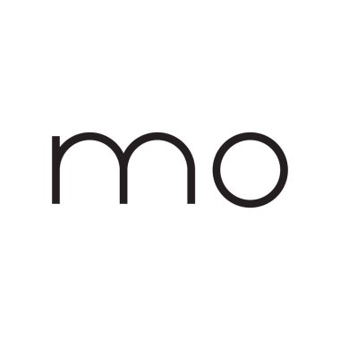 MO ilk harf logo şablon vektör simgesi tasarımı