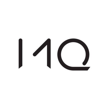 mq ilk harf vektör logo simgesi