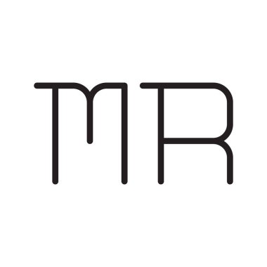 Sayın ilk harf vektör logo simgesi