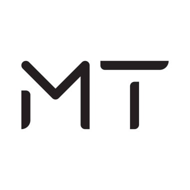 mt ilk harf vektör logo simgesi
