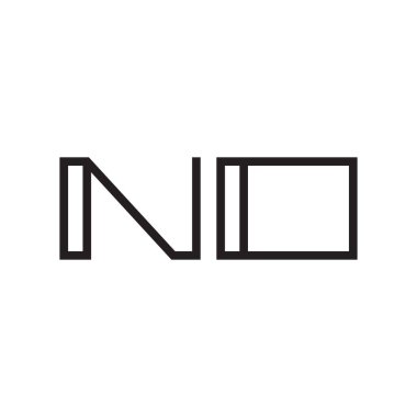 ilk harf vektör logo simgesi yok