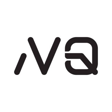 nq ilk harf vektör logo simgesi