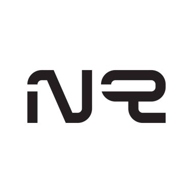 nq ilk harf vektör logo simgesi