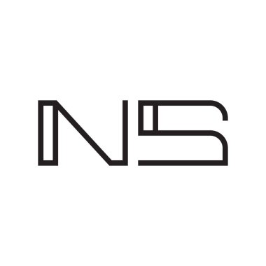 İlk harf vektör logosu simgesi