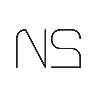 İlk harf vektör logosu simgesi