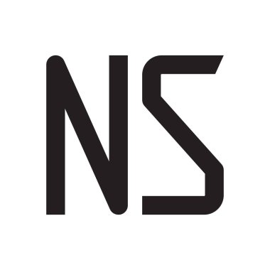 İlk harf vektör logosu simgesi