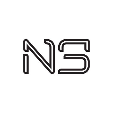 İlk harf vektör logosu simgesi