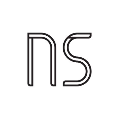 İlk harf vektör logosu simgesi