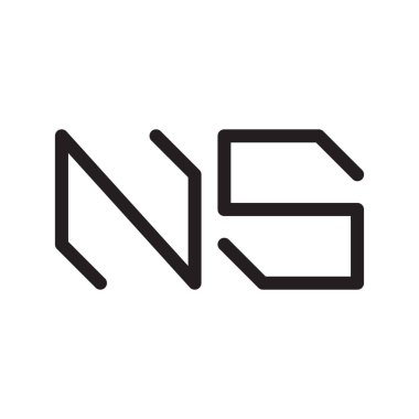 İlk harf vektör logosu simgesi