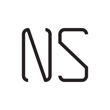 İlk harf vektör logosu simgesi