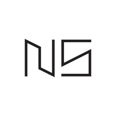 İlk harf vektör logosu simgesi