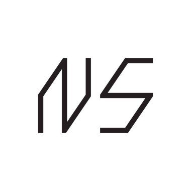 İlk harf vektör logosu simgesi