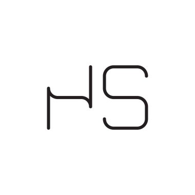 İlk harf vektör logosu simgesi