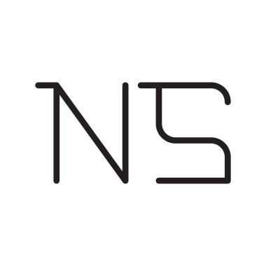 İlk harf vektör logosu simgesi