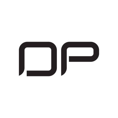 op ilk harf vektör logo simgesi