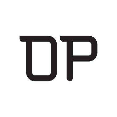 op ilk harf vektör logo simgesi