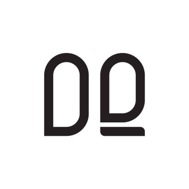 oq ilk harf vektör logo simgesi