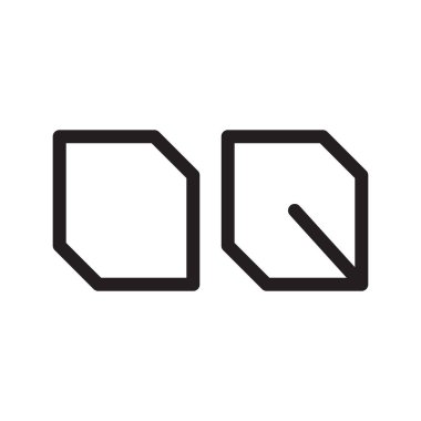 oq ilk harf vektör logo simgesi