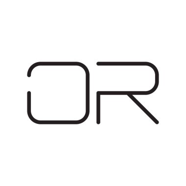 ya da ilk harf vektör logo simgesi