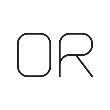 ya da ilk harf vektör logo simgesi