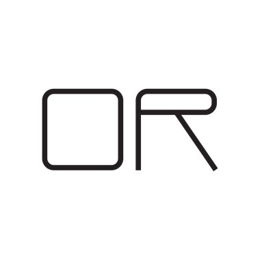 ya da ilk harf vektör logo simgesi