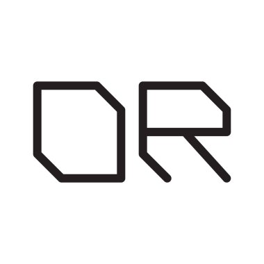 ya da ilk harf vektör logo simgesi