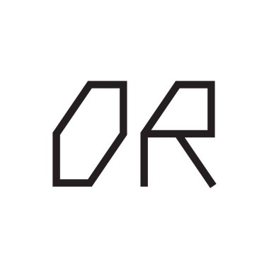 ya da ilk harf vektör logo simgesi