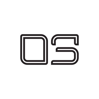 os ilk harf vektör logo simgesi