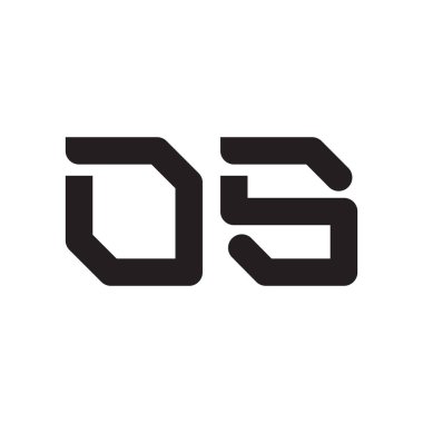 os ilk harf vektör logo simgesi