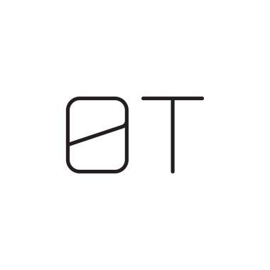 ilk harf vektör logo simgesi