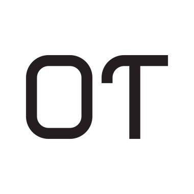 ilk harf vektör logo simgesi