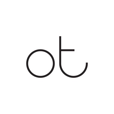 ilk harf vektör logo simgesi