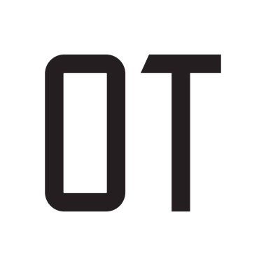 ilk harf vektör logo simgesi