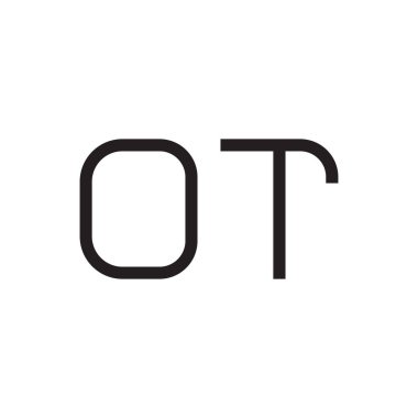 ilk harf vektör logo simgesi