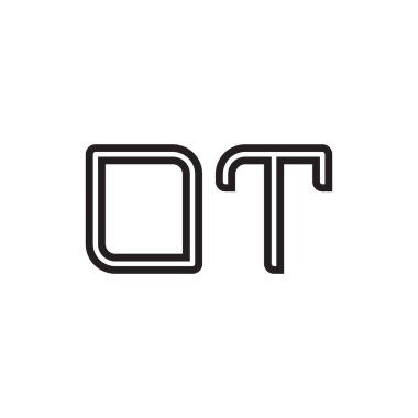 ilk harf vektör logo simgesi