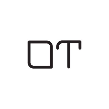 ilk harf vektör logo simgesi