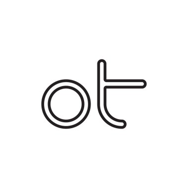 ilk harf vektör logo simgesi