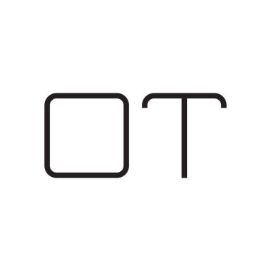 ilk harf vektör logo simgesi