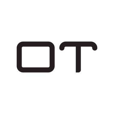 ilk harf vektör logo simgesi