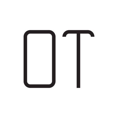 ilk harf vektör logo simgesi