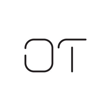 ilk harf vektör logo simgesi