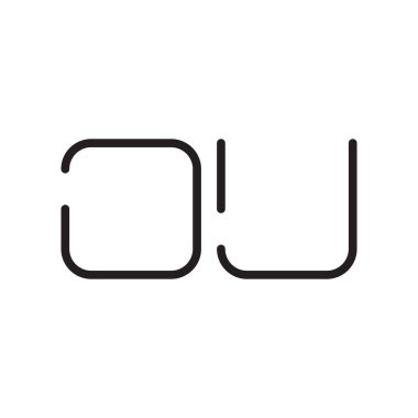 İlk harf vektör simgesi